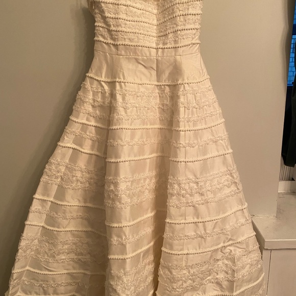 Gorgeous custom made 1950’s inspired silk dress - Picture 6 of 10